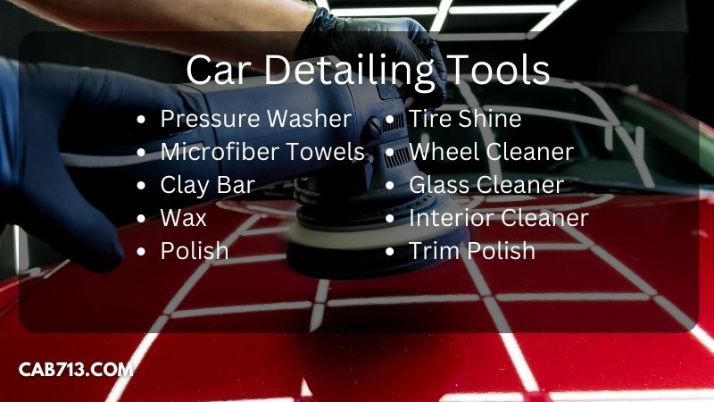 Car Detailing Tools