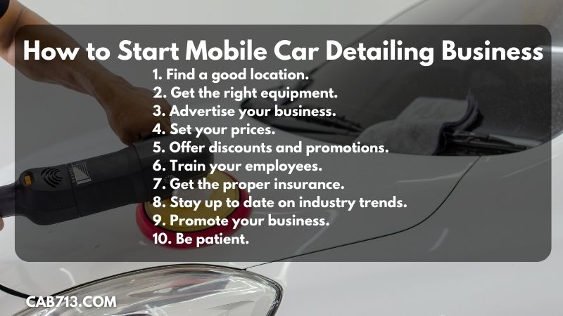 How to Start Mobile Car Detailing Business