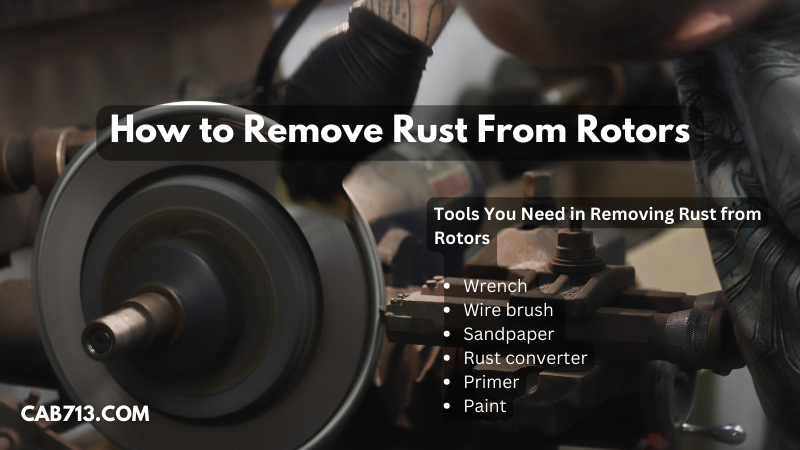 how to remove rust from brake rotors