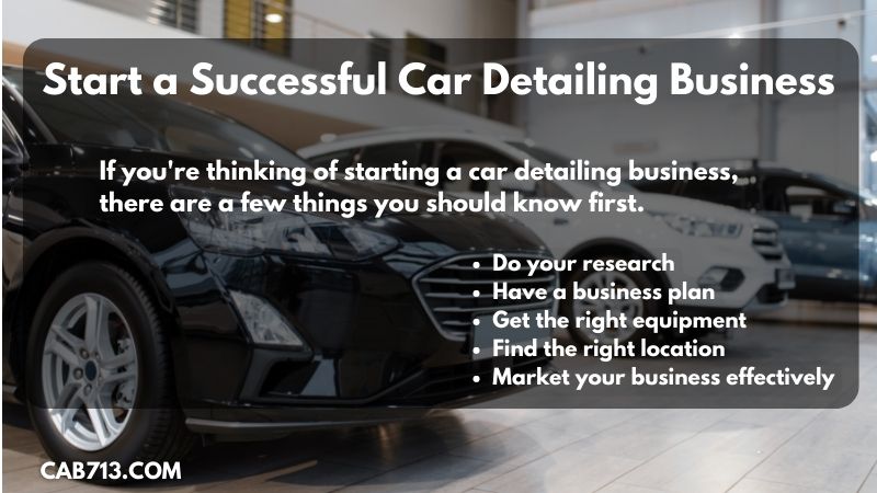 Start a Successful Car Detailing Business