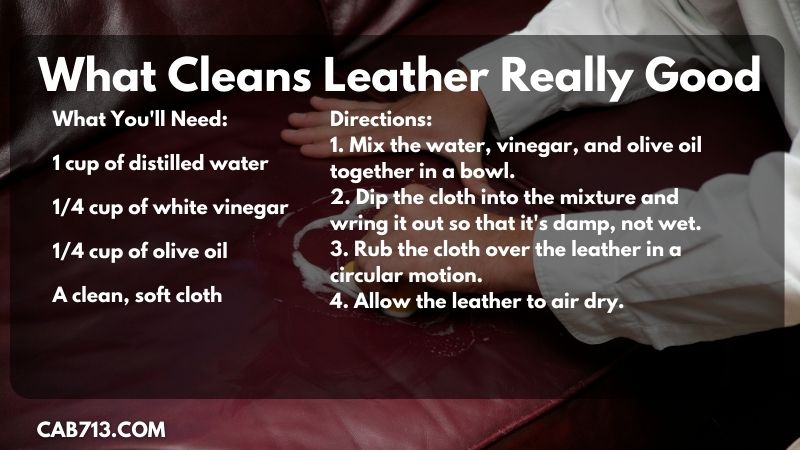 cleaning car leather seats tips