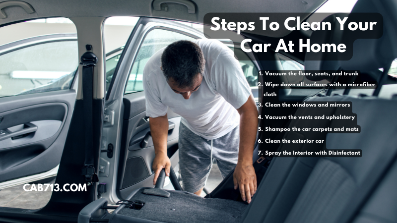 how to clean your car at home