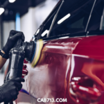 waxing the car