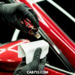 applying ceramic coating on a car