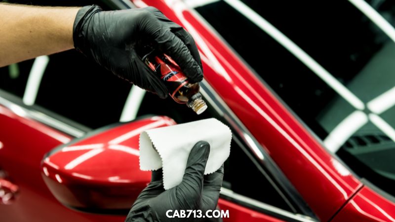 applying ceramic coating on a car